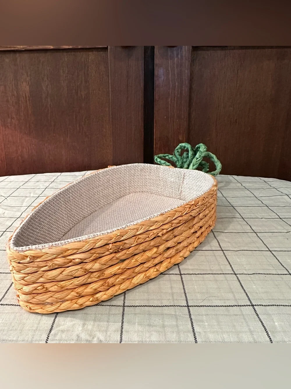 Carrot shaped basket